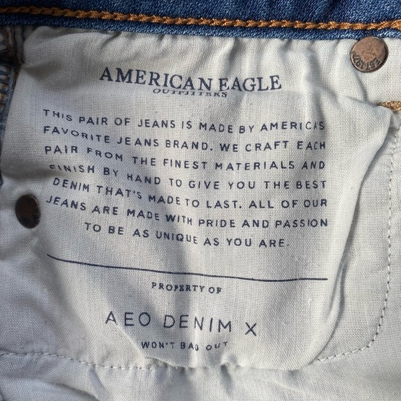 AMERICAN Eagle High Waisted, ripped, Skinny Jeans size 00 - Picture 10 of 10